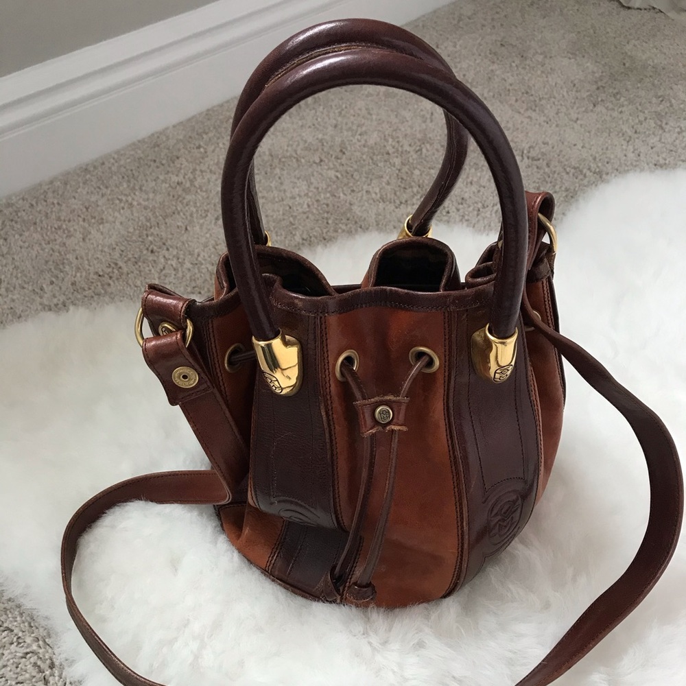 Vintage Marino Orlandi Leather Cinch Purse